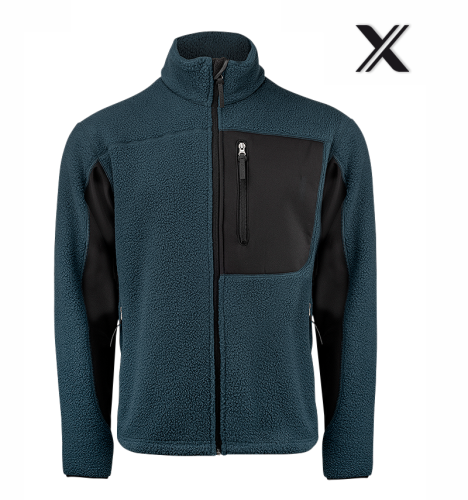 Texstar Pile Fleece Jacket, Blue