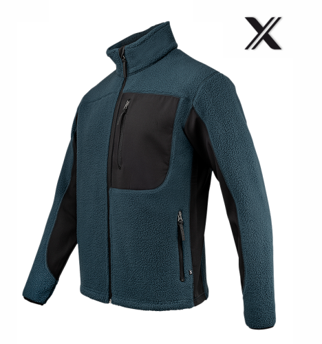 Texstar Pile Fleece Jacket, Blue