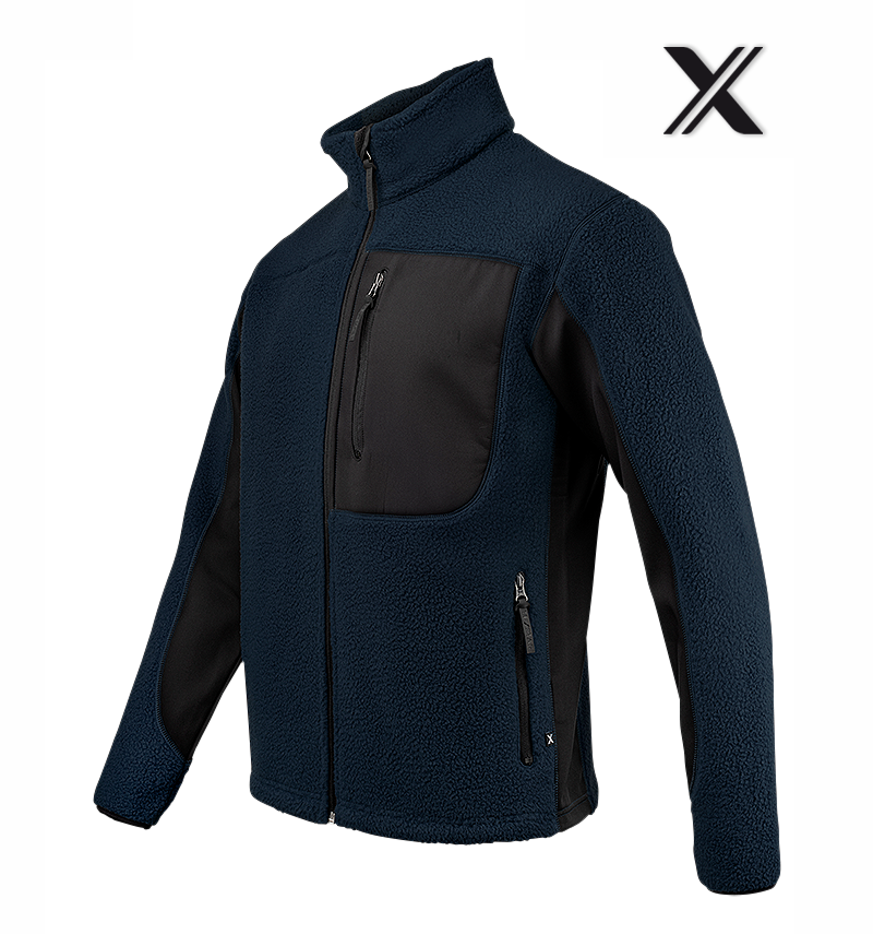 Texstar Pile Fleece Jacket, Navy