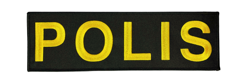 Polis Broderat Ryggmärke