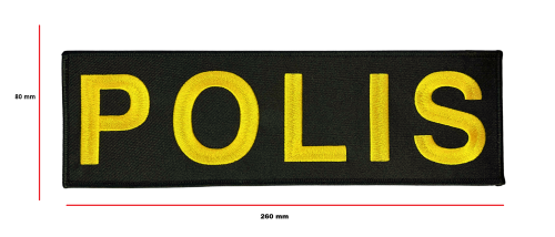 Polis Broderat Ryggmärke
