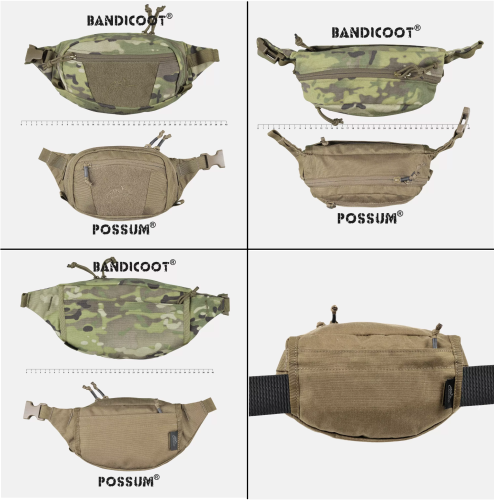 Possum Waist Pack - Cordura, Wolf Grey