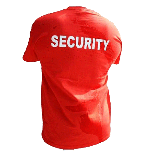 T-shirt Security, Röd 