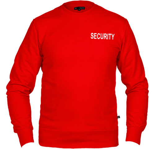 Security Sweatshirt, Röd
