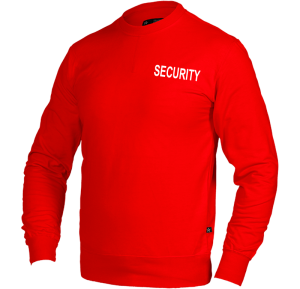 Security Sweatshirt, Röd