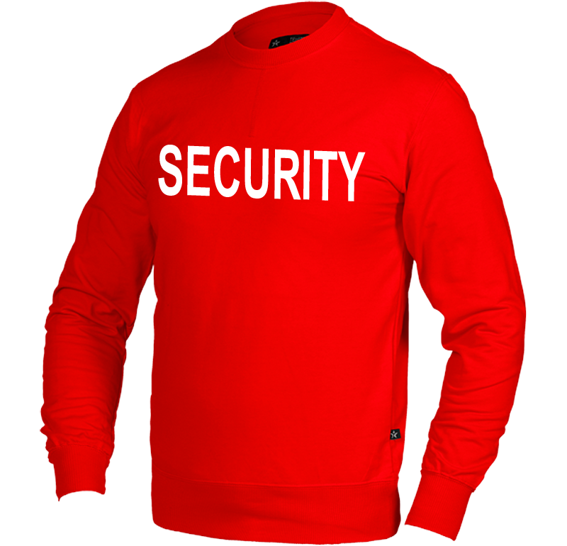 Security Sweatshirt, Röd