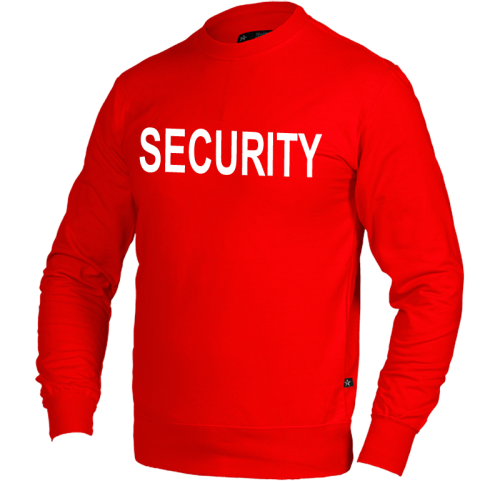 Security Sweatshirt, Röd