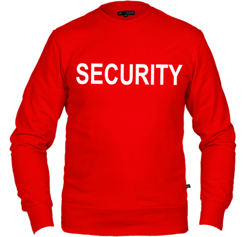 Security Sweatshirt, Röd