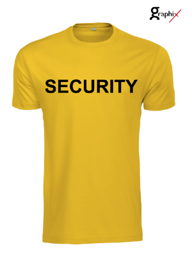 Security T-shirt, Gul.
