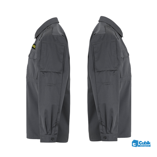 Cubik Skjortjacka Lambda grå