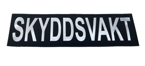Rygg märke Skyddsvakt