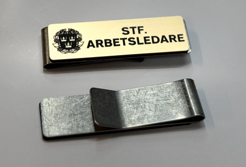 Stf. Arbetsledare skylt