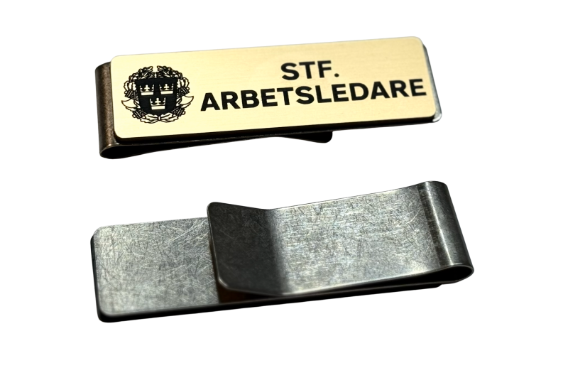 Stf. Arbetsledare skylt