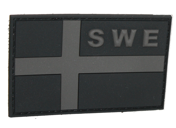SWE PVC Flagga Black Ops, 4 cm