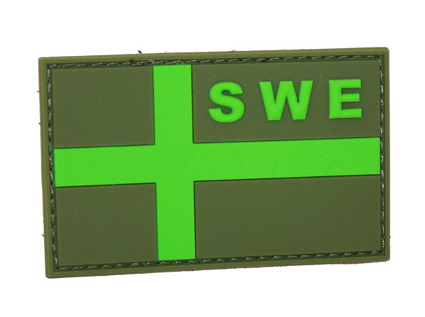 SWE PVC Flagga M90, 4cm