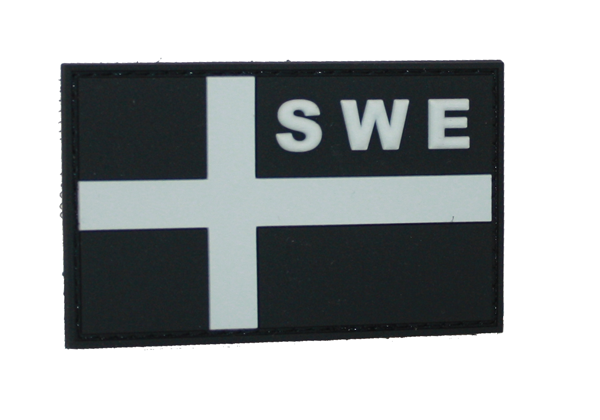SWE PVC Flagga SWAT, 7cm