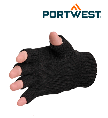 Fingerlös Stickad Insulatex Handske