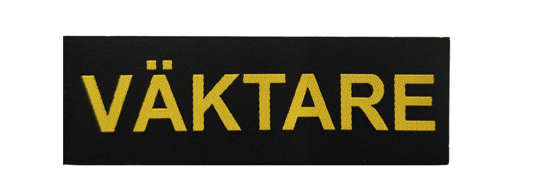 Vävt Väktaremblem