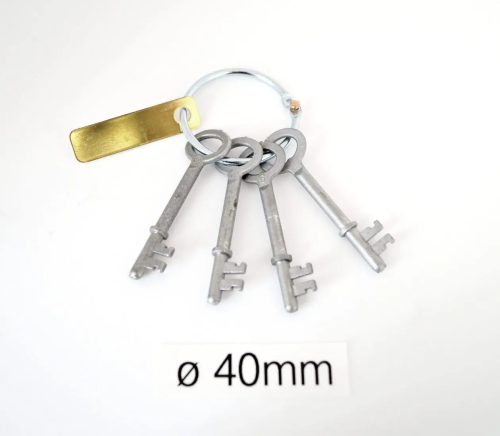 Väktarring med nit. 40mm