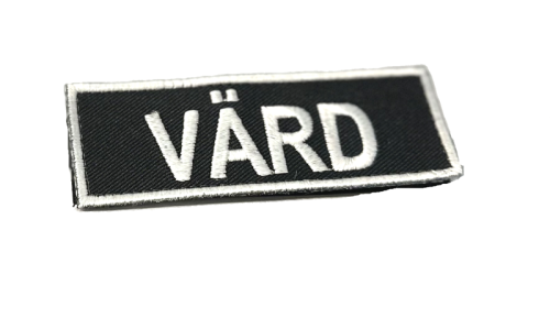 Värd märke med kardborre