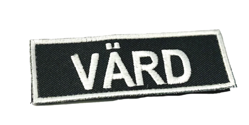 Värd märke med kardborre