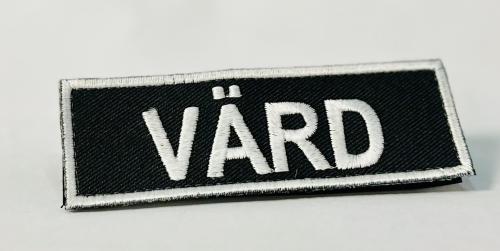 Värd märke med kardborre