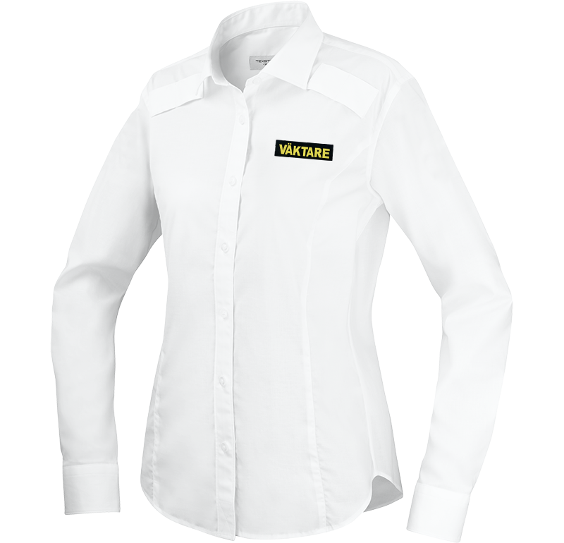 Väktarskjorta Dam, Vit L/Ä
