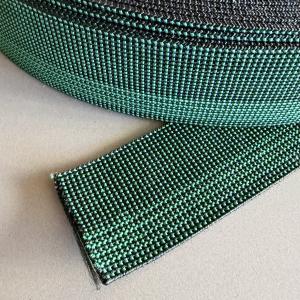 Sadelgjord elastisk textil 50 mm ELASTRONG grön/svart