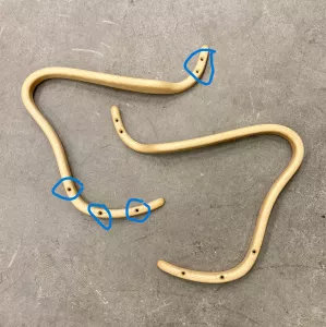 En monterings-sats armstöd fåtölj EVA