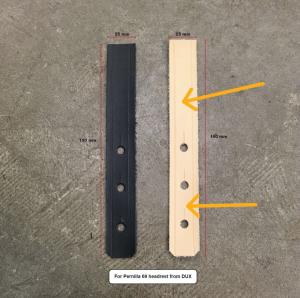 Leather straps for head rest to chairs EVA and PERNILLA etc