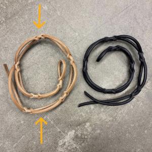 Leather string for Tremme-sofa by Borge Mogensen