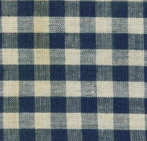 tyg Medevi ruta small blå