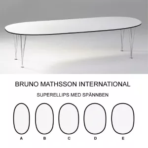 Superellips 180x90 + 2 iläggssskivor