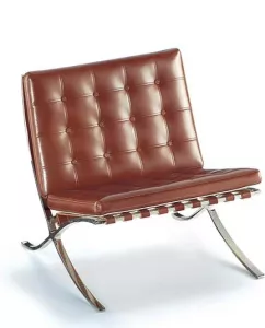 Miniatyr av Mies van der Rohe: Barcelona chair 1929