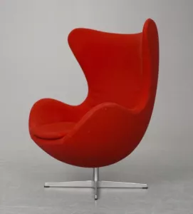 Omklädsel av ÄGGET i ulltyg Hallingdal