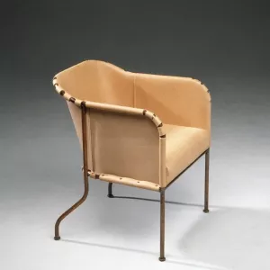 AMBASSAD karmstol i läder