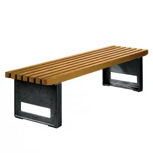 Bänk BLOCK-50 i mahogny eller ek