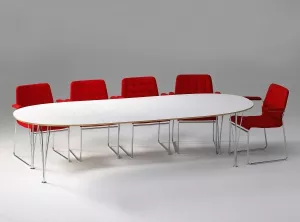 Renovering av bord SUPERELLIPS Large i vitlack