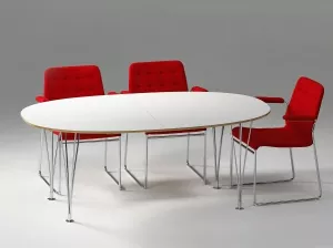 Renovering av bord SUPERELLIPS Small i vitlack