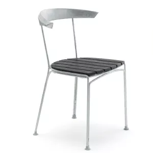 Stol DOVER svartlackad furu