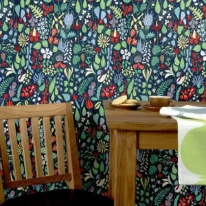 Tryckt tyg HERBARIUM