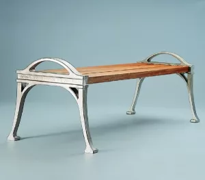 Bänk LESSEBO i mahogny, ek eller accoya