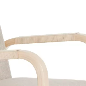 Omklädsel av armstöd för Alvar Aalto P45-P46-PE45 i lindad rotting (BLACK)