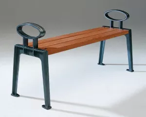 Bänk SKILLINGE i mahogny eller ek