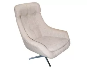 Omklädsel av hög snurrfåtölj