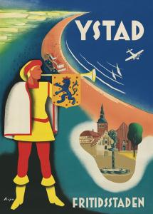 Travelposter 50x70 YSTAD FRITIDSSTADEN  