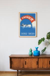 Travelposter 50x70 VAXHOLM
