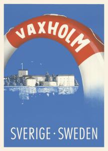 Travelposter 50x70 VAXHOLM