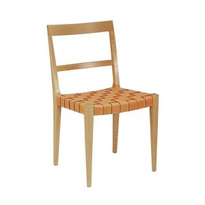 Stol MIMAT med läderremmar