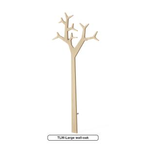 TREE in oak for wall or with base